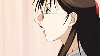 Anime lesbian group and masturbation session - 3 image