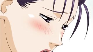 Anime lesbian group and masturbation session - 4 image