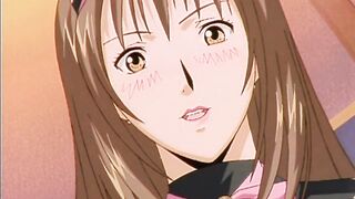 Anime lesbian group and masturbation session - 9 image