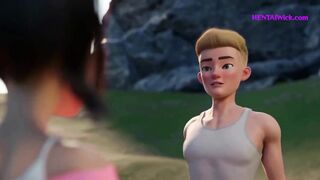 Magician PERV Babe plays with a Guy from the Street - Cartoon Sex Parody 2025 - 3 image