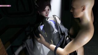 Cao Ying Built to Tease: Bigbutt in 3D - 3D Animation - 2 image