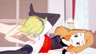 Pokemon 3D hentai: 1X years later, Clemont has finally found a bride and it was.... Serena! - 6 image