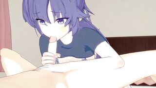 Blue Archive thicc thigh Yuuka 3D hentai - 3 image