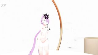 Honkai Impact 3rd Griseo Transparent Clothing Undress Nude Dance Hentai [A]ddiction MMD 3D Pink Hair (CLIP) - 3 image
