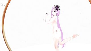 Honkai Impact 3rd Griseo Transparent Clothing Undress Nude Dance Hentai [A]ddiction MMD 3D Pink Hair (CLIP) - 5 image