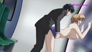 My Sweet Wife waiting Home, I Cheating Her in Public with my Perv Lover - Hentai Anime, ENG Sub - 3 image