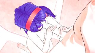 Mita cums so hard from Stepbrother - MiSide Hentai - 8 image