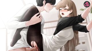 Take My Stepsister's Virginity in Stockings Hentai Uncensored Yusetsu Part 3 - 9 image