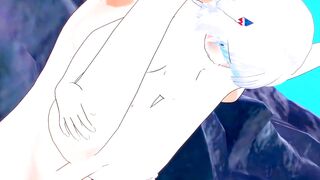 Gawr Gura horny sex with top donator - Hololive Hentai