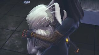 Yaoi Femboy Furry - Anubis the Dogboy and Mew the catboy hard sex with a bunnyboy in a threesome - Sissy crossdress Japanese Asian Manga Anime Film Game Porn Gay - 8 image