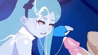 Cyberpunk Rebecca Hardcore Blowjob - Uncensored Hentai - 5 image