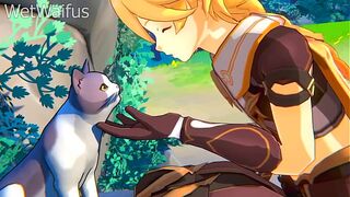 Ayaka and Aether Private Sex Scene - Genshin Impact Hentai - 1 image