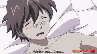 Hentai tenant fucks hot redhead and landlord - 3 image