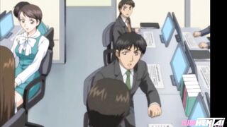 [HENTAI] Busty secretary receives massive cumshot - 2 image
