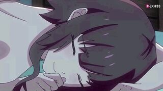 Sexy anime characters get their big tits and small tits examined in this kaguya compilation - 10 image