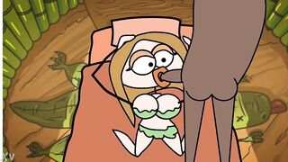 Watch this cartoon dick-sucking anime babe get her mouth and throat filled with pleasure - 10 image