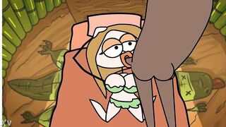 Watch this cartoon dick-sucking anime babe get her mouth and throat filled with pleasure - 3 image