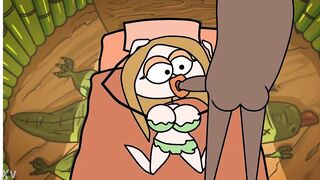 Watch this cartoon dick-sucking anime babe get her mouth and throat filled with pleasure - 8 image