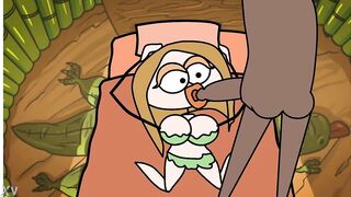 Watch this cartoon dick-sucking anime babe get her mouth and throat filled with pleasure - 9 image