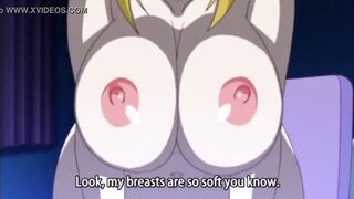 Anime Nurse with huge tits has a wild orgasm while getting off uncensored - 8 image