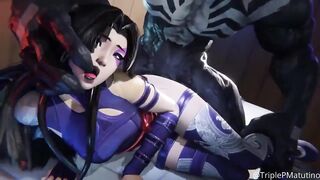 Compilation of Marvel Rivals Animated Hentai Compilation 3D Compilation with FFM, FFM, and FFM-style Anal H - 3 image