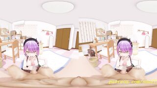 Experience the ultimate VR 180 mmd Hentai with Towa's amazing blowjob and handjob skills!