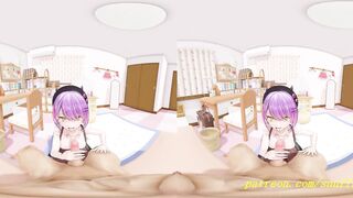 Experience the ultimate VR 180 mmd Hentai with Towa's amazing blowjob and handjob skills!
