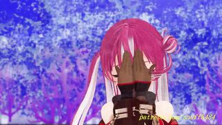 Watch this 3D dance video of a Marine getting wild with her MMd partner