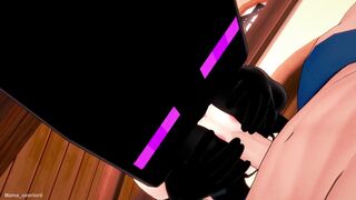 Watch as Enderman's girlfriend uses him for a 3D hentai swimsuit adventure