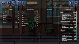 Jenny gets off on strangers making her cum on the bus in this animated hentai game - 3 image