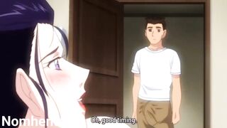 Enjoy Enbi's Episode 2: Big Boobs MILF Takes on Two Henties in a Threesome - 9 image