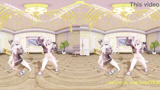 Get up close and personal with the hottest MMD dances in 3D VR 180mm