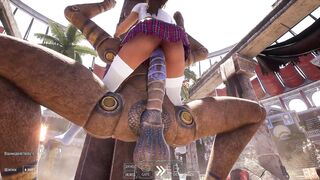 Lara's awakening from sleep leads to a wild interracial gangbang with 1,000 strangers watching in 3D! - 9 image