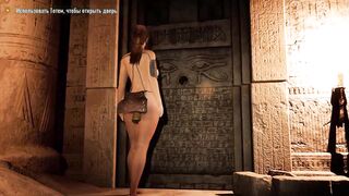 Curvy totem dildo pounds Lara's tight ass in 3D hentai game - 9 image