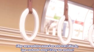 Big-titted student gets a hot creampie on the Hentai Train - 2 image