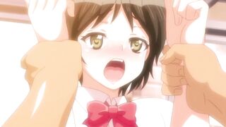 Big-titted student gets a hot creampie on the Hentai Train - 4 image