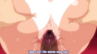 Big-titted student gets a hot creampie on the Hentai Train - 8 image