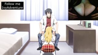 IvyAdventure's Hentai Episode 2: Blonde with Massive Natural Tits Rides in School - 1 image