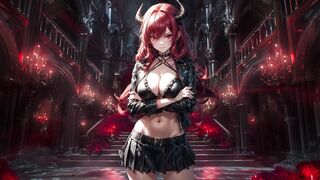 Get ready for some intense JOI with a succubus and a black guy in Episode 3 of Hentai Only The tip! - 1 image