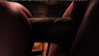 Check out this goth teen's 3D music video in glasses and with big tits