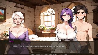 Big boobs & sexy outfit in public - farmer Kink's 3D hentai game