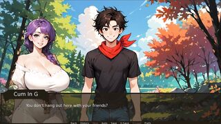 Big boobs & sexy outfit in public - farmer Kink's 3D hentai game