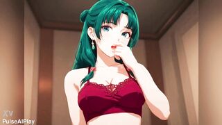 Ai-generated hentai with curvy 3D babes with big boobs and big cocks - 10 image