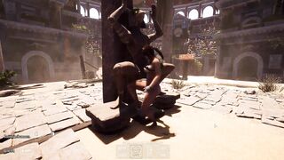 Lara's holes pounded hard in a wild 3D hentai gangbang - 2 image