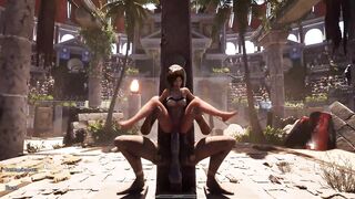 Lara's holes pounded hard in a wild 3D hentai gangbang - 8 image