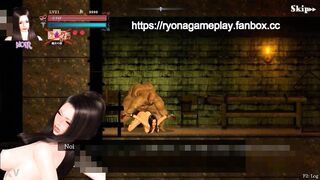 Cute chick gets down and dirty with a fat dude in a game of her own design