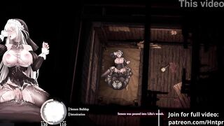 Naughty nun gets her pussy filled with cum in a hot game of hentai kissing and sex - 2 image