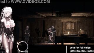 Naughty nun gets her pussy filled with cum in a hot game of hentai kissing and sex - 6 image