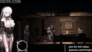 Naughty nun gets her pussy filled with cum in a hot game of hentai kissing and sex - 7 image