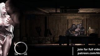 Naughty nun gets her pussy filled with cum in a hot game of hentai kissing and sex - 8 image